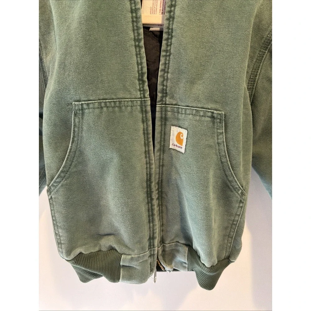 Carhartt Youth Small Vintage 1997 Aspen Green Active Barn Jacket JQ694